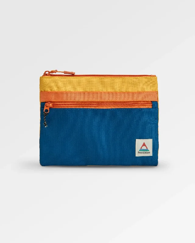 Affordable Bags For Budget Shoppers Essentials Recycled Pouch - Tidal Blue Orange Multi