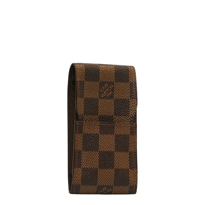 Urban Fashion Louis Vuitton Damière N63024 Cigarette Case PVC/Leather Brown