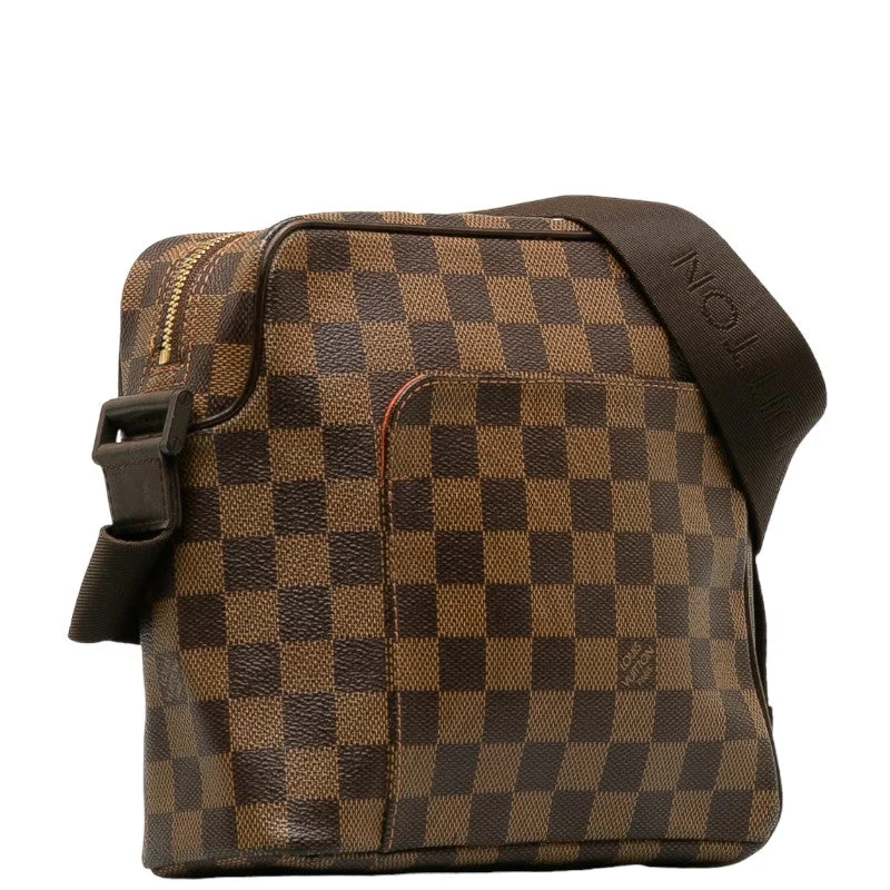 Bags For Minimalist And Functional Design Louis Vuitton Olaf PM N41442 Brown PVC Leather  LOUIS VUITTON