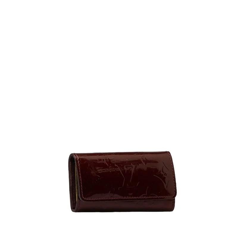 New Season Fashion Preview Sale Louis Vuitton Verney Multicell 4 Series Keycase M91542 Rouge Forest Red Patent Leather  Louis Vuitton