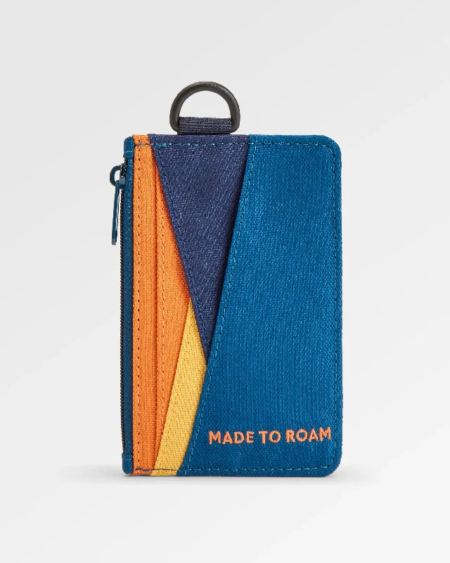 Elegant Bags For Formal Events And Luxury Occasions Mountain Recycled Card Holder - Tidal Blue Orange Multi