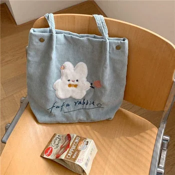 Bow Rabbit Blue