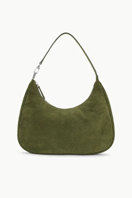 Lightweight Bags For Senior Travelers SYLVIE SHOULDER BAG | AVOCADO SUEDE