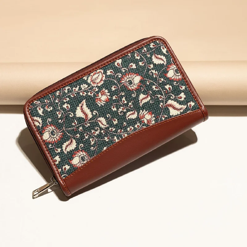 Bag Deals Chittoor Blue Kalamkari Chain Wallet