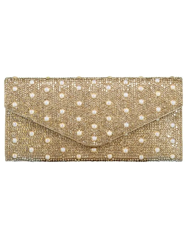 Minimalist Bags For Clean And Modern Aesthetics Envelope Crystal Clutch