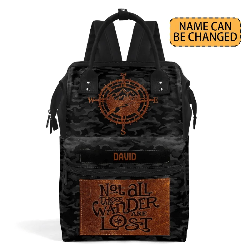 Luxury Bags For Professionals With Discounts Not All Those Who Wander Are Lost - Personalized Duckbilled Backpack SBDBPLM1072TA Luxury Bags For Professionals With Discounts Not All Those Who Wander Are Lost - Personalized Duckbilled Backpack SBDBPLM1072TA