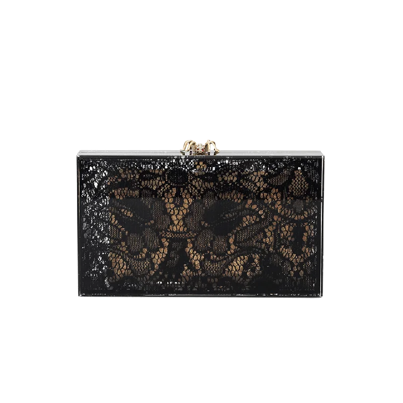Stylish Bags For Fashion Bloggers With Promotions Pandora Lacey Perspex Clutch