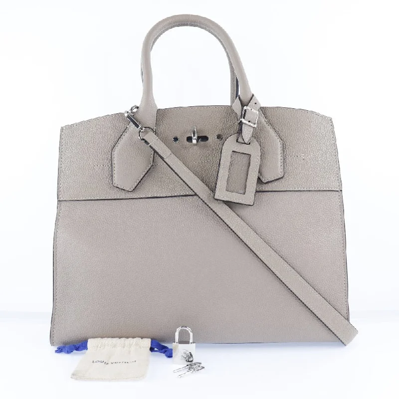 Valentine's Day Louis Vuitton Beige Leather City steamer shoulder bag