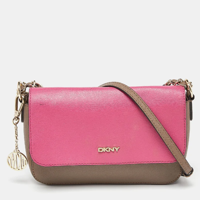 Inspired Bags For Timeless Elegance Dkny /pink Leather Bryant Park Flap Crossbody Bag