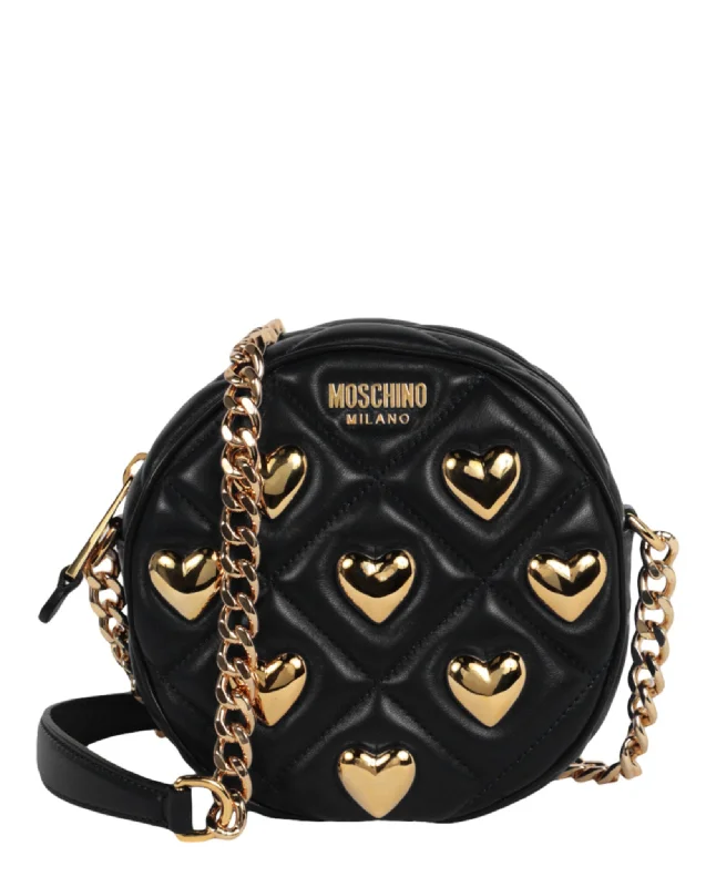 Bags With Limited-Time Deals Heart Studs Quilted Shoulder Bag