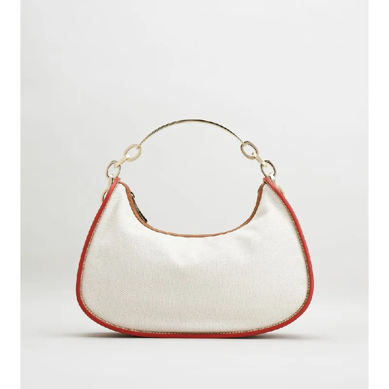 Eco-Friendly Bags With Promotions Hobo Bag in Canvas and Leather Small