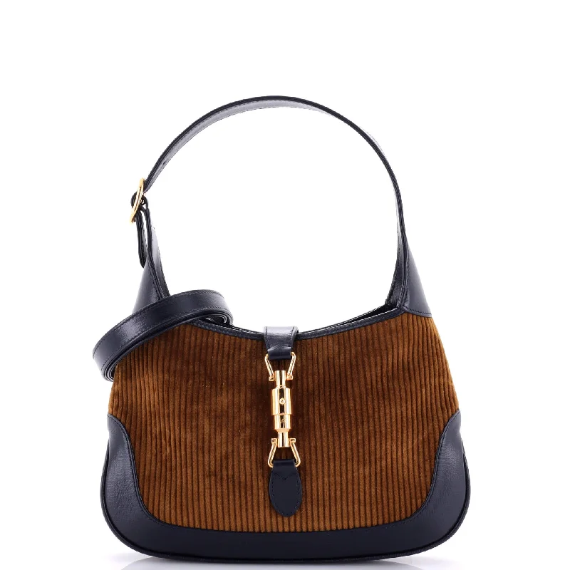 Holiday Gift Bags For Christmas Jackie 1961 Hobo Corduroy with Leather Small