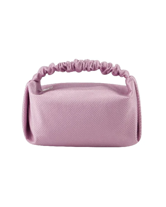 Chic Bags For Office Professionals And Urban Dwellers Mini Scrunchie Handbag - Alexander Wang - Polyester - Winsome Orchid