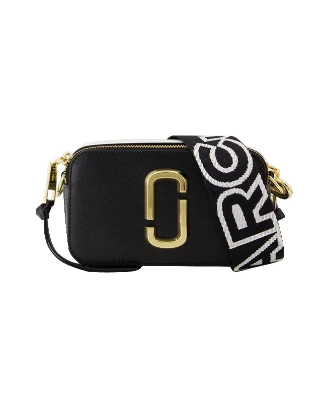 Minimalist Leather Bag For Modern Aesthetics The Snapshot Crossbody - Marc Jacobs - Leather - Black